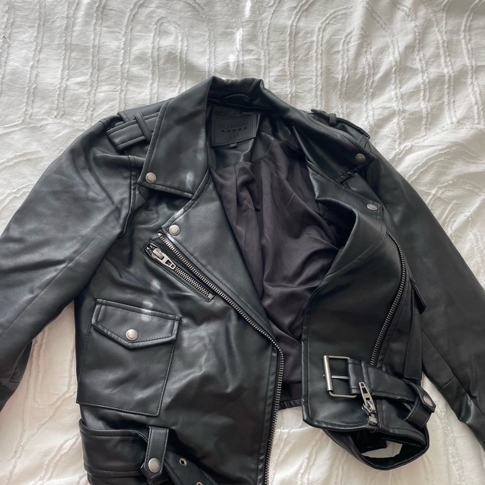Blank NYC faux leather jacket
